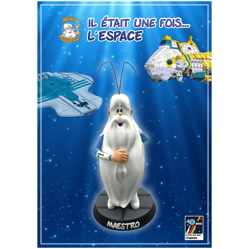Maestro Statue Résine 29cm Il était une fois l'espace - Edition Costume Bleu 100Ex