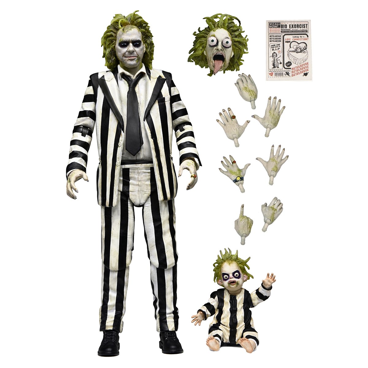 BEETLEJUICE BEETLEJUICE - 7" SCALE ACTION FIGURE - ULTIMATE "STRIPED SUIT" BEETLEJUICE NECA – Image 7