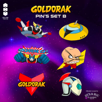 PRÉCOMMANDE Goldorak Mystery Box Pins Set B 5cm Asst 6pcs